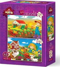 Art puzzle Puzzle Farmárka 35+60 dielikov