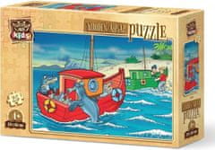 Art puzzle Drevené puzzle Šťastní tulene 25 dielikov