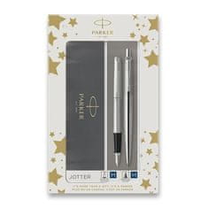 Parker Sada písacie a guličkové pero Jotter St. Steel CT, DUO19