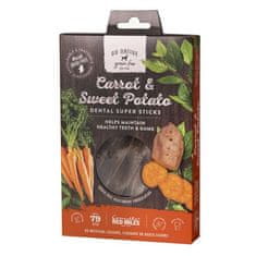 GO NATIVE Super Dental Carrot and Sweet Potato 150g bezobilninová dentálna pochúťka pre psov s mrkvou a sladkými zemiakmi