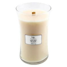 Woodwick Vonná sviečka váza White Honey 609,5 g