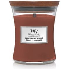 Woodwick Vonná sviečka váza stredná Smoked Walnut & Maple 275 g