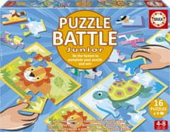 EDUCA Puzzle bitka Zvieratká 16x9 dielikov