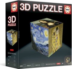 EDUCA 3D Puzzle kocka Umenie 216 dielikov