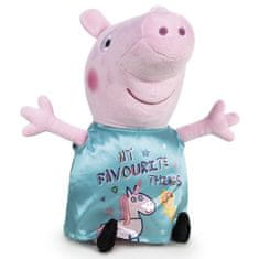 Hollywood Plyšové prasiatko tyrkysové s jednorožcom - Prasiatko Peppa Magic (20 cm)