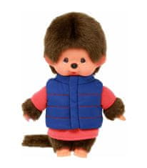 Hollywood Plyšový Mončiči - Blue Vest - Monchhichi - 20 cm