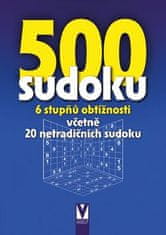 500 sudoku - 6 stupňů obtížnosti včetně 20 netradičních sudoku