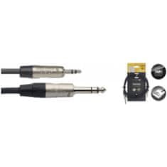 Stagg NAC2MPSPSR, prepojovací kábel Jack 3,5 mm - Jack 6,3 mm stereo, 2m