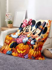 EXCELLENT Mikroplyšová teplá deka 150x200 cm - Halloween/Mickey a Minnie