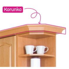 KONDELA Koruna ku kuchynskej skrinke Lora New MDF Klasik LC W60/60 - jelša