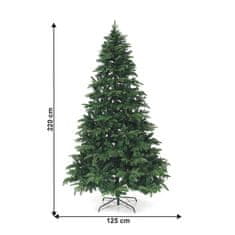 KONDELA Vianočný stromček Christmas Typ 3 220 cm - zelená