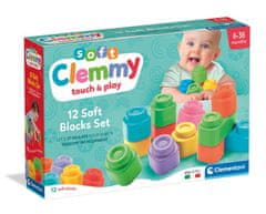 Clementoni Soft Clemmy Sada 12 mäkkých kociek