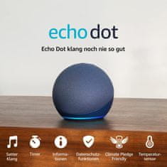 Amazon Amazon Echo DOT 2022 (5. generácia) - hlasový asistent - Deep Sea Blue (modrý)