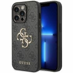 Guess Zadný kryt 4G Big Metal Logo GUHCP15L4GMGGR pre Iphone 15 Pro grey