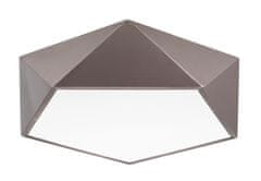 Nova Luce Nova Luce kubistické ladené stropné svietidlo Darius v rôznych farebných variantoch - 400 x 100 mm, 4 x 10 W, bronzová NV 8186205