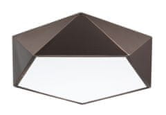 Nova Luce Nova Luce kubistické ladené stropné svietidlo Darius v rôznych farebných variantoch - 400 x 100 mm, 4 x 10 W, bronzová NV 8186205