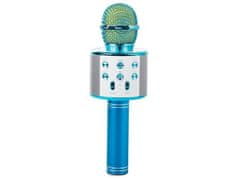 Verk  01377 Karaoke Bluetooth mikrofón, 1800mAh modrá