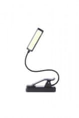 Verk  27415 LED lampa s klipom na čítanie, 2 W, čierna