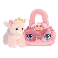 Aurora Plyšová kabelka s mačičkou - Princess Kitty - Fancy Pals - 20,5 cm