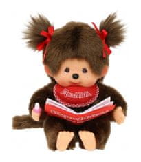 Hollywood Plyšový Mončiči - Girl with Book - Monchhichi - 20 cm