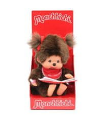 Hollywood Plyšový Mončiči - Girl with Book - Monchhichi - 20 cm