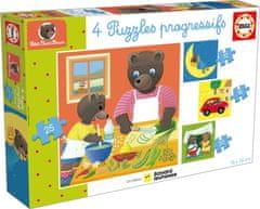 EDUCA Puzzle Petit Ours Brun 4v1 (12,16,20,25 dielikov)