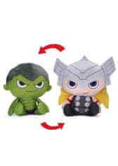 Hollywood Plyšová obojstranná postavička - Hulk a Thor - Marvel - 28 cm