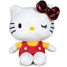 Hollywood Plyšová mačička červená - Hello Kitty - 22 cm