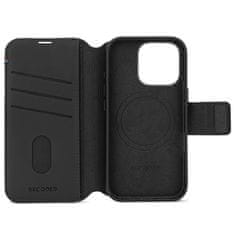 Decoded Leather Detachable Wallet, black - iPhone 16 Pro