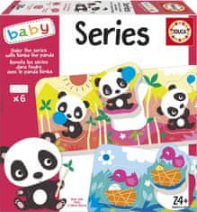 EDUCA Baby vkladačka Panda Bimba a kamaráti 6x3 dieliky