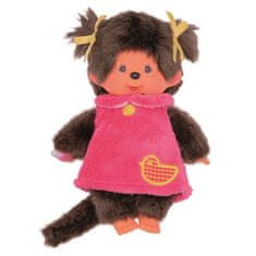 Hollywood Plyšový Mončiči - Pink Fluffy - Monchhichi - 20 cm