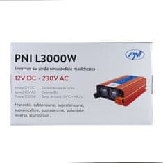 PNI L3000W H3000W12 Menič napätia 12V napájací zdroj 230V