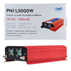 PNI L3000W H3000W12 Menič napätia 12V napájací zdroj 230V