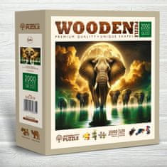 Wooden city Drevené puzzle Sloní sen 2000 dielikov