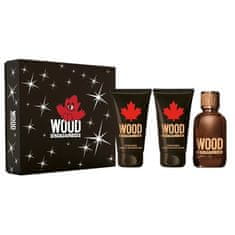 shumee Wood Pour Homme set toaletná voda v spreji 100ml + sprchový gél 100ml + balzam po holení 100ml