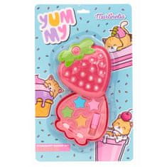 shumee Yummy Strawberry set paletka očných tieňov + mini rúž + aplikátor