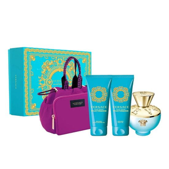 shumee Dylan Turquoise Pour Femme set toaletná voda v spreji 100ml + sprchový gél 100ml + telový gél 100ml + kozmetická taštička