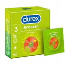 shumee Durex Arouser kondómy 3 ks, vrúbkované