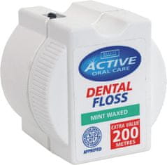 shumee Dental Floss voskovaná zubná niť Mint 200 metrov