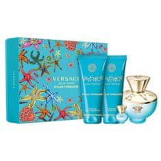 shumee Dylan Turquoise Pour Femme set toaletná voda v spreji 100ml + toaletná voda v spreji 5ml + sprchový gél 100ml + telový gél 100ml