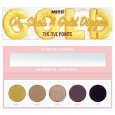 shumee Paletka očných tieňov The Five Points Palette Oh She's A Gold Digger Paletka očných tieňov 6,5g