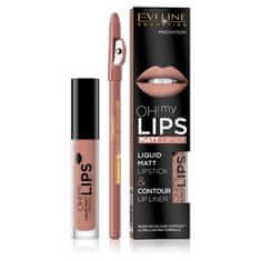 shumee Sada na líčenie pier Oh My Lips matný tekutý rúž a tužka na pery 01 Neutral Nude