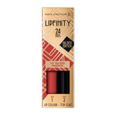 shumee Lipfinity Lip Color 24h dvojfázový rúž s dlhotrvajúcim efektom 147 Gilded Passion 4,2ml