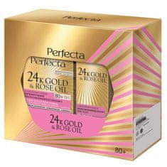 shumee 24K zlato & Rose Oil set krém na tvár 80+ 50ml + očný krém 15ml