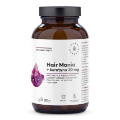 shumee Hair Mania + keratín 20 mg doplnok stravy 120 kapsúl