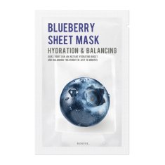 shumee Blueberry Sheet Mask hydratačná listová maska s bobuľami 22ml