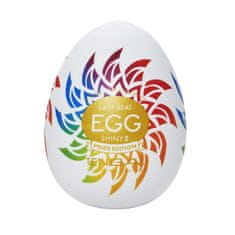 shumee Egg Shiny II jednorazová masturbátorka v tvare vajíčka Pride Edition