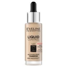 shumee Liquid Control HD zmatňujúci make-up na tvár s niacínamidom 015 Light Vanilla 32 ml