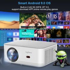 Smart Plus Prenosný miniprojektor ThundeaL TD92 Pro - 1080P FHD, 4K video, WiFi, Android, 3D systém domáceho kina