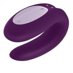 shumee Double Joy Partner Vibrator - vibrátor pre páry ovládaný aplikáciou Violet